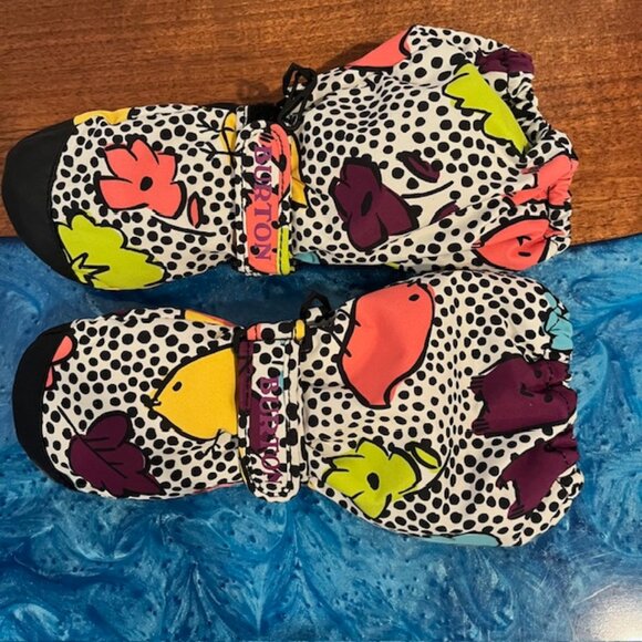 Burton Heater Mittens Gloves Girls Toddler 4T Excellent Condition - Picture 1 of 9